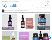 Tablet Screenshot of oxyhealth.co.uk